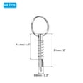 thumbnail image 2 of 2" Lx0.3" Dia 316 Stainless Steel Quick Release Pin Usable Length 1.6" Bimini Top Pin 4 Pack, 2 of 5