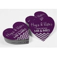 thumbnail image 4 of Inkdotpot Silver Foil Paper Hang Tag Hugs & Kisses From The Wedding Favor Tag 100 Pieces, 4 of 6