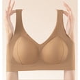 thumbnail image 5 of Kvture Supportive Bras for Older Women Seamless Wireless Push Up No Underwire Full Coverage Comfortable Bralette Khaki Bra XXL, 5 of 6