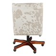 thumbnail image 3 of Linon Draper Office Chair, Cowhide Print, Multiple Colors & Base Options, 3 of 11
