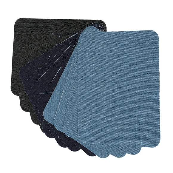 Knee Patch,12Pcs Adhesive Clothing Patch Square Denim Patch Adhesive Clothing Patch Professional Grade