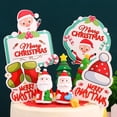 thumbnail image 3 of Adornos de arcilla suave para pasteles de Navidad, decoración de Papá Noel para cupcakes, decoración de pasteles para hornear con temática navideña, recuerdos de fiesta para niños, 3 of 4