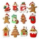 thumbnail image 1 of Mini árbol de Navidad colgantes adornos de dibujos animados hombre árboles de Navidad figuras colgantes juguetes decoración artesanal, D 12 piezas Inevent HA008986-02, 1 of 6