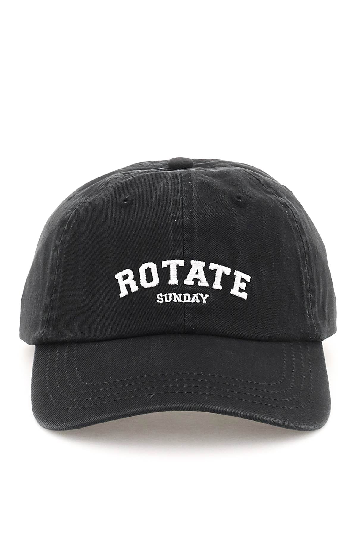 Rotate baseball cap with logo embroidery