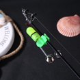 thumbnail image 5 of Punta de caña de pescar nocturna Luz nocturna Anillo de campanas gemelas Alarma de cebo de pescado (Verde), 5 of 5