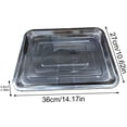 thumbnail image 5 of Cookie Sheet, Baking Sheet Tray, Aluminized Alloy Baking Pans, Metal Cookie Pan, Resistant, Easy to Clean, Bakeware, 10.62 x 7.87 x 0.78 inch, 5 of 9