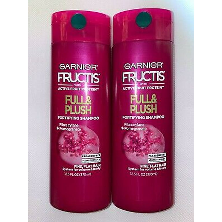 helt bestemt talentfulde kort Garnier Fructis Full & Plush Shampoo 12.5 oz (Pack of 2) - Walmart.com