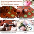 thumbnail image 3 of BUZIFU 3 Pcs Semi Circular Silicone Mold, 6/15/24 Holes Silicone Mold Semi Sphere Mold Flexible Baking Mold Easy to Release Silicone Mould for DIY Cake Decoration, Jelly, Pudding, Chocolate(3 Size), 3 of 7