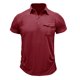 thumbnail image 1 of Mens Camisas de Manga Corta Color Sólido Botón de Solapa Bolsillo Turndown Collar Blusa para Negocios Informales, 1 of 4
