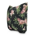 thumbnail image 2 of Greenery 16 Inch Black Holiday Print Decorative Throw Pillow, 2 of 2