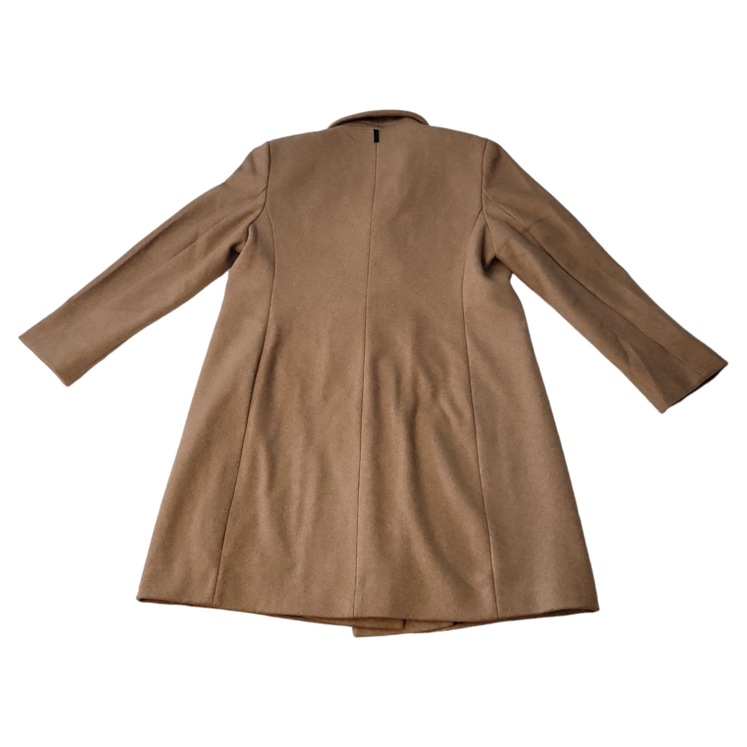 DKNY Women's Long Sleeve Fashion Faux Wool Notched Lapel Fully