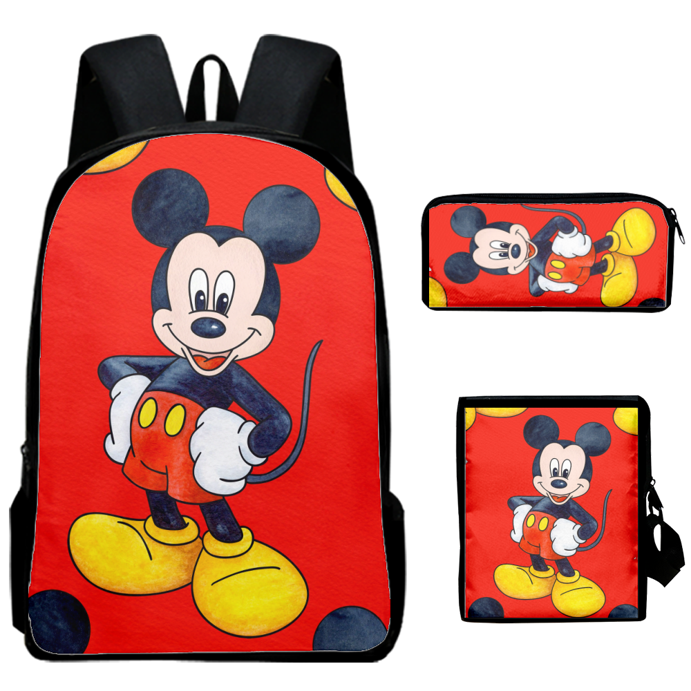 Mickey Mouse Backpack Travel School Bookbag for Kids with pencase