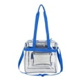 thumbnail image 2 of Eastsport Unisex Clear Stadium Approved Tote Royal Blue, 2 of 8