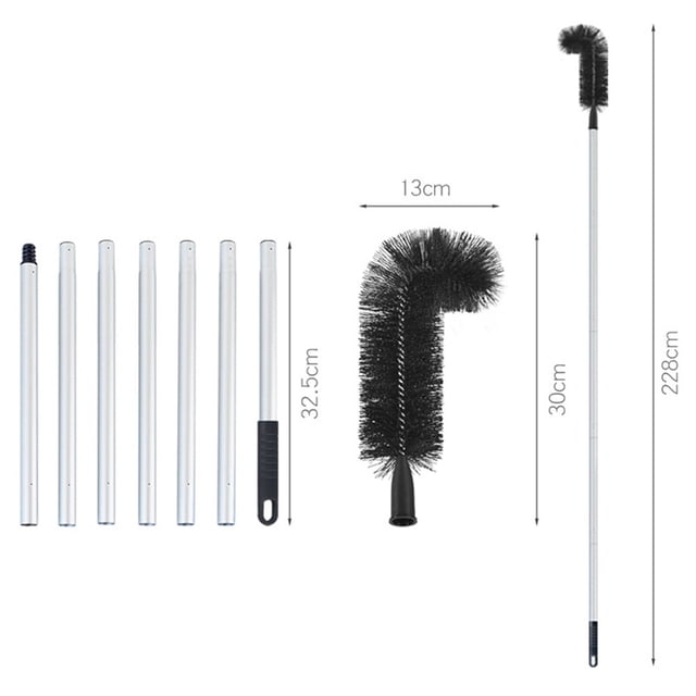 Gutter Cleaning Brush Eaves Cleaning Brush Sweeping Roof Dust Removal Sweeping