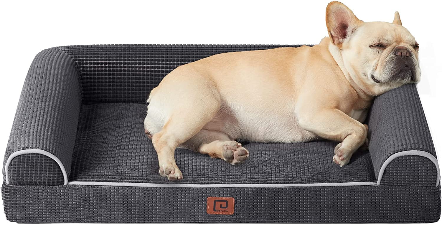 EHEYCIGA Memory Foam Dog Bed for Medium Dogs, Orthopedic Waterproof Dog