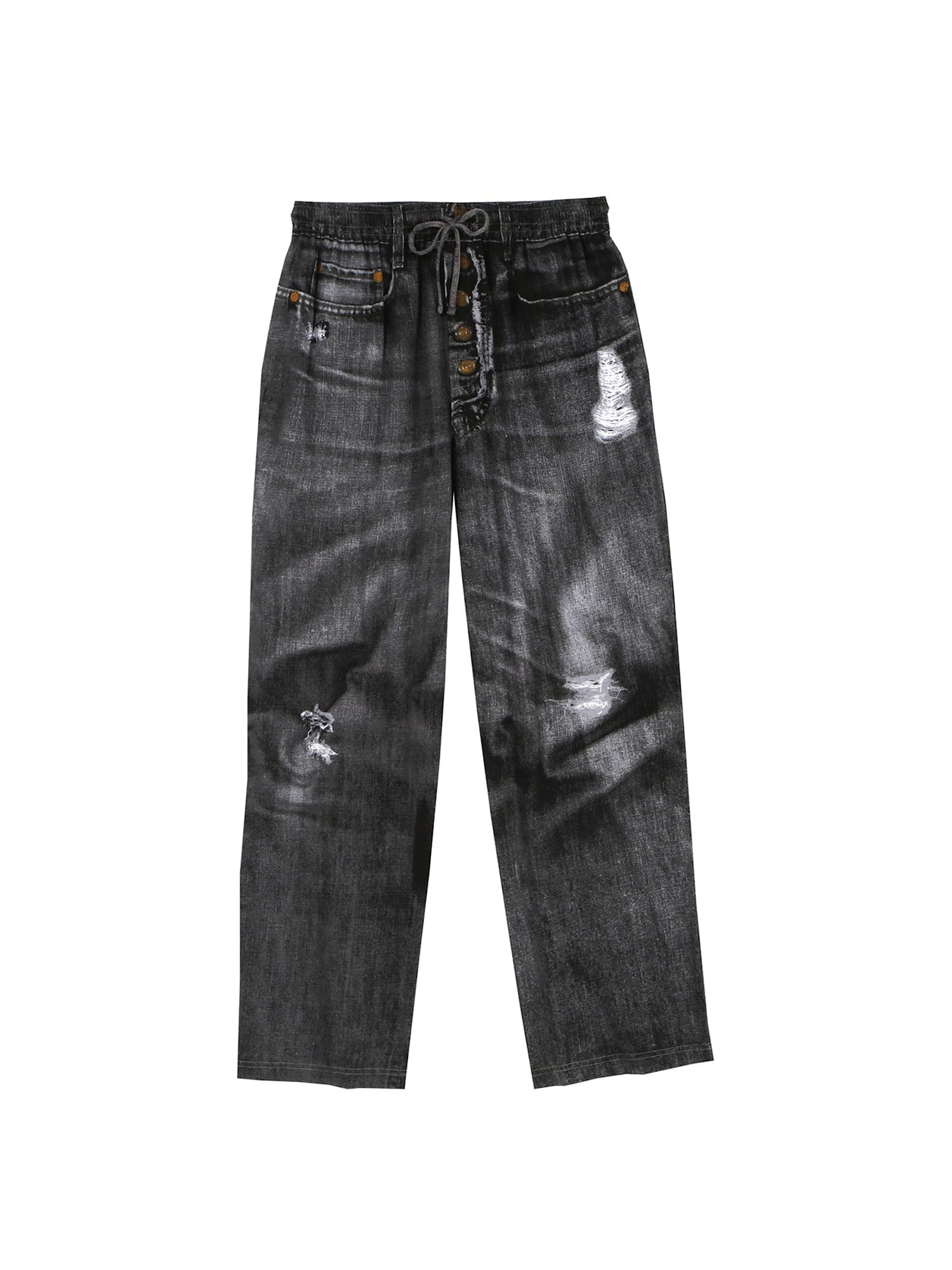 Adult Black Jeans Lounge Pants Faux Denim Pajama Taiwan Ubuy - Main Image
