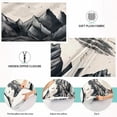thumbnail image 4 of GZHJMY Retro Gray Scenery Plush Pillow Case,Zippered Bed Pillow Pillowcases,Super Soft and Cozy Pillowcase Covers for Sleep - King Size 20x40in Home Decor, 4 of 7