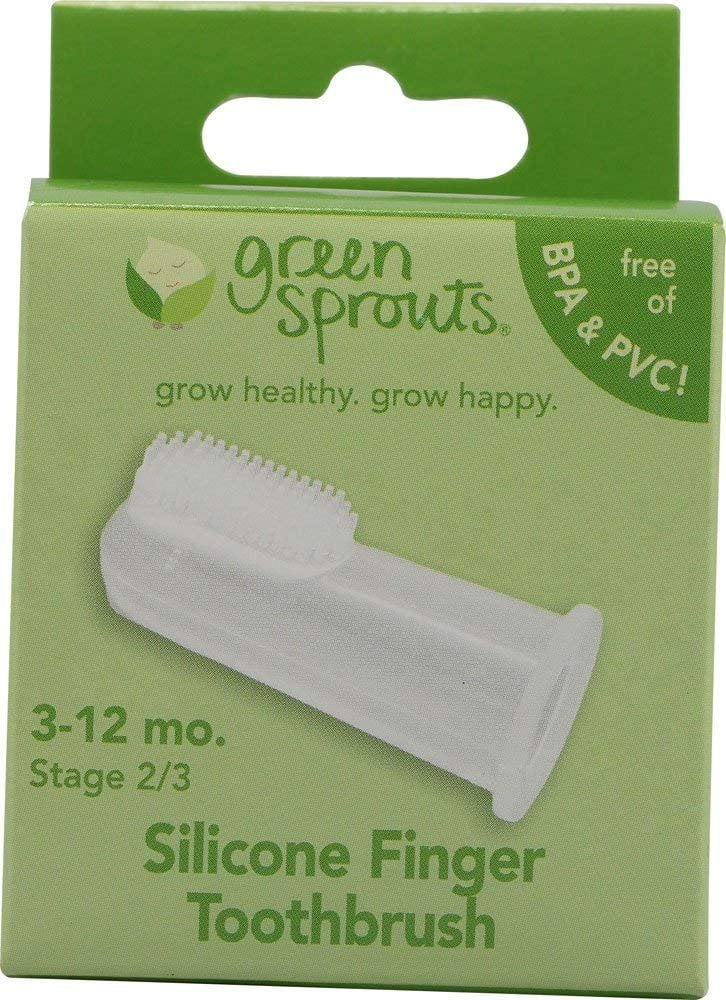 green sprouts silicone finger toothbrush