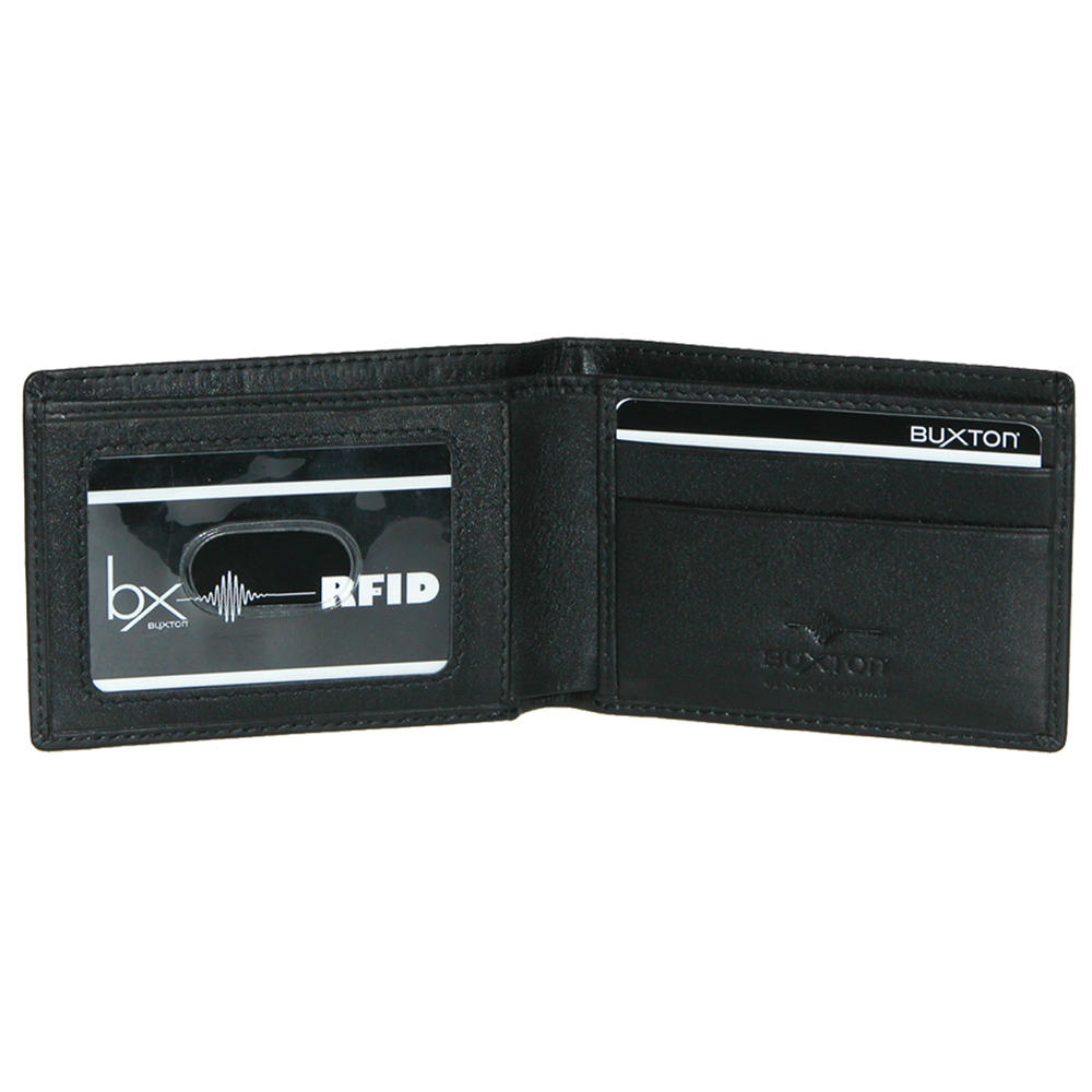Size one size Men's Leather RFID Front Pocket Bifold Travel Wallet