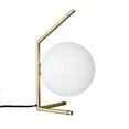 thumbnail image 1 of Control Brands LM564TBRSWHT Iskall Low Table Lamp, Brass Plus White, 1 of 1