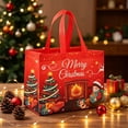 thumbnail image 7 of 2 Pack Extra Large Christmas Gift Bags, Non-Woven Tote Bags with Handles, Reusable Holiday Shopping and Gift Packaging Bags, Hot Pink, 7 of 7