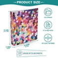 thumbnail image 3 of FORMRS 3 Ring Binder 1.5 inch with Pockets Set of 2 Clip Board 200 Sheets Capacity, Black Colorful Circles, 3 of 8