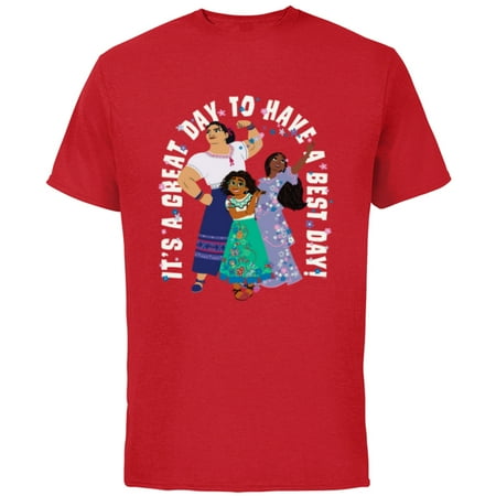 Disney Encanto Family Trip Group Best Vacation Together - Short Sleeve Cotton T-Shirt for Adults - Customized-Red