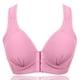 thumbnail image 2 of Sujetador Inalámbrico Transpirable Hebilla Frontal Correa Ancha Ropa Interior Delgada para Mujer Niña, Morado Rojo, 36/80 kenally AP001203-31, 2 of 7