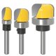 thumbnail image 1 of 3 pcs 1/4 inch shank Bowl and tray cutter, Bowl and tray template cutter set with ball bearings, 1 of 5