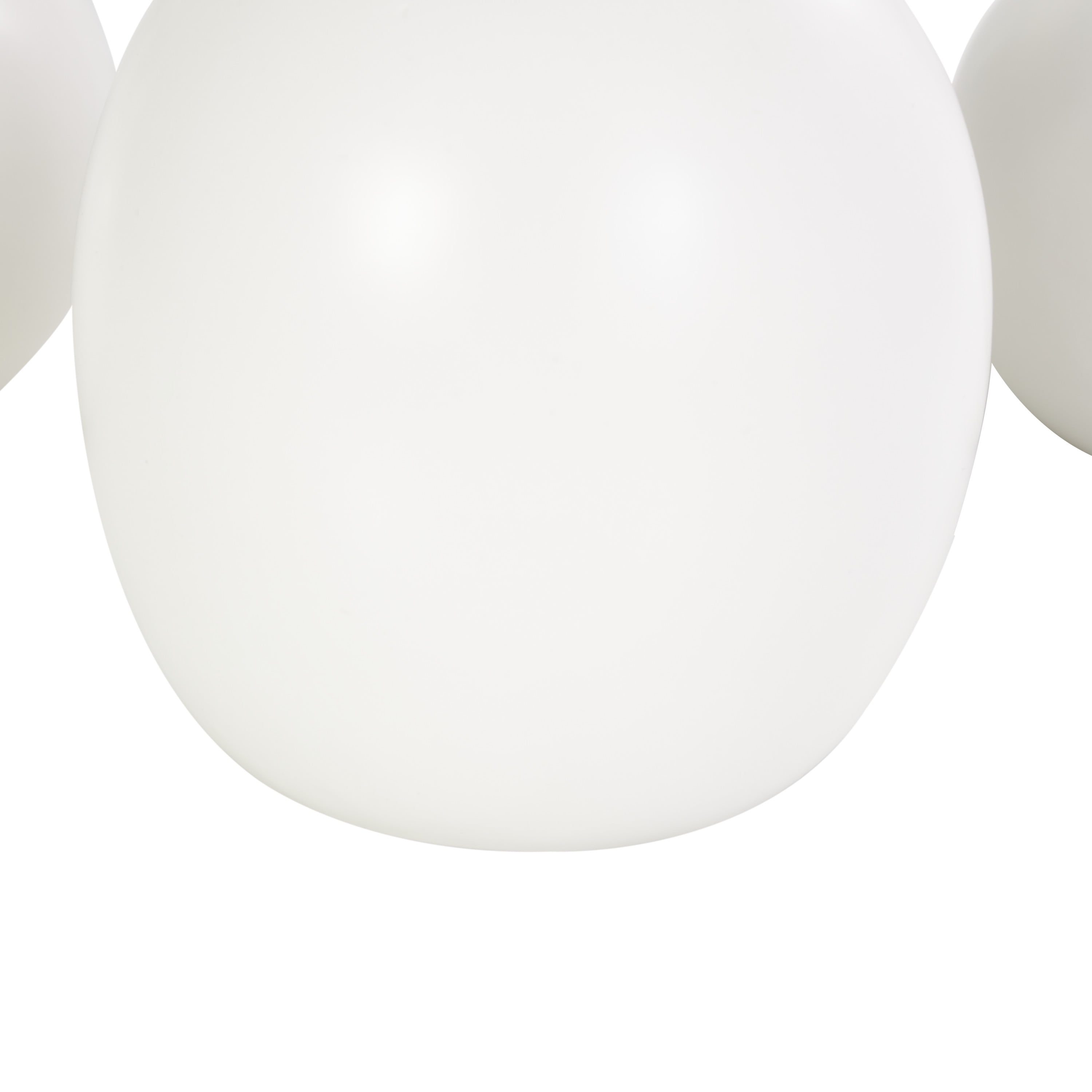 CosmoLiving by Cosmopolitan 6"W, 7"H Round Bud White Ceramic Vase with Multiple Openings, Set of 3