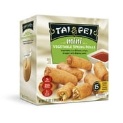 Tai Pei Mini Vegetable Spring Rolls, Frozen Asian Appetizers, 22.5 oz