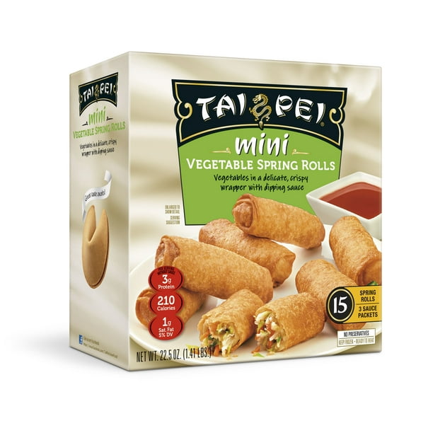 Tai Pei Mini Vegetable Spring Rolls, 22.5 oz