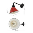thumbnail image 3 of JONATHAN Y Croydon 9.63" 1-Light Farmhouse Industrial Indoor/Outdoor Iron LED Gooseneck Arm Outdoor Sconce, Red, 3 of 7
