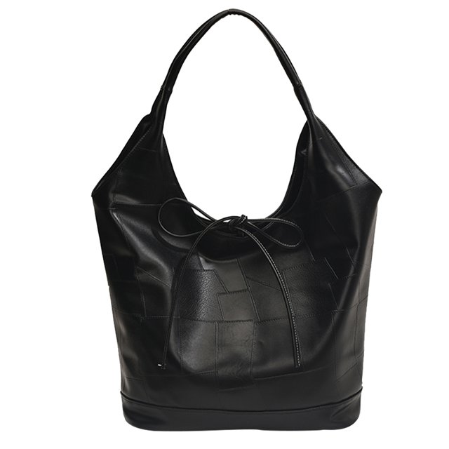 Bolso Mano Hobo para Mujer Con Lazo Piel Sintética Cierre Magnético
