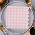 thumbnail image 5 of KAKOWELY 40 servilletas de cuadros para invitados: servilletas desechables festoneadas para baby shower, cócteles, bodas, picnics, baby showers, fiestas de despedida de soltera., 5 of 5
