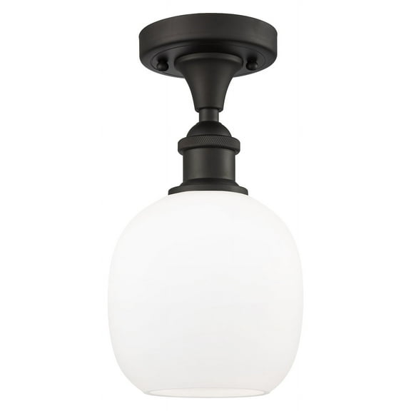 Innovations Lighting 516-1C Belfast Belfast 1 Light 6" Wide Semi-Flush Ceiling Fixture -