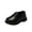 Black, variant on Kids Boys Faux Leather Dress Shoes Round Toe Casual Low Shoes for School Parties and Formal Outfits