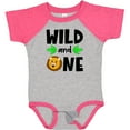 thumbnail image 3 of Inktastic Wild and One Cute Lion Birthday Boys or Girls Baby Bodysuit, 3 of 5