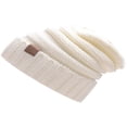 thumbnail image 1 of YOPTOP Bonnet d'Hiver Ample et Chaud pour Femmes, Tricoté, Blanc Lait, Taille Unique, 1 of 2