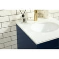 thumbnail image 4 of Elegant Decor Eugene 18" Aluminum MDF Single Bathroom Vanity in Blue, 4 of 8