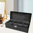 thumbnail image 4 of Organizador De Caja De Reloj, Caja De Reloj Portátil Negra Para Joyería, 4 of 7