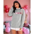 thumbnail image 2 of Sudadera KVADN Valentine Love Heart Graphic para mujer, 2 of 4