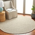 thumbnail image 2 of SAFAVIEH Trace Einri Geometric Area Rug, Ivory/Blue, 6' x 6' Round, 2 of 7