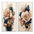 thumbnail image 2 of Designart "Gentle Gladiolus Blossoms in Pink and Blue I" Gladiolus Framed Wall Art Set Of 2 - Pink Floral Frame Gallery Set For Office Decor, 2 of 7