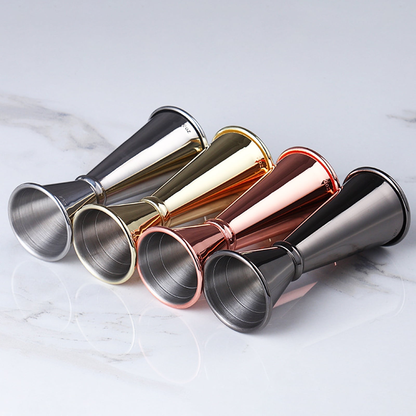  Stainless Steel Cocktail Jigger Double Head Measuring Cup Ounce Alcohol  Measuring Cup Bar Shaker Tool(45ml/30ml): Home & Kitchen