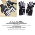 thumbnail image 3 of Thickened Anti Slip Mountain Bike Cycling Gloves with Touch Screen Fingertips, Adjustable Wrist Strap, Lightweight Design for Riding, Full Finger Cycling Gloves for Men Women, 3 of 7