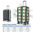 thumbnail image 4 of Yiaed Christmas Snowflakes Plaid Print Travel Luggage Cover Suitcase Protector Covers Elastic Luggage Anti-scratch(No luggage included）-X-Large, 4 of 7