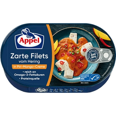 Appel Heringsfilet Piri-Mango-Creme