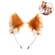 thumbnail image 3 of Diadema con orejas de zorro, diadema de animales de Anime de peluche, diadema con orejas de gato de piel para Cosplay, disfraz de fiesta, accesorios para el cabello para niños y adultos Adepaton HFP-0278, 3 of 8