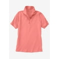 thumbnail image 5 of Woman Within Plus Size Perfect Printed Short-Sleeve Polo Shirt, 5 of 5